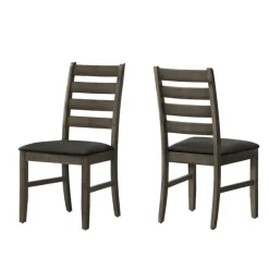 Monarch Chairs (Set of 2) - & Black - Grey Hot