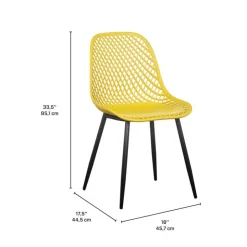 Chairs (Set of 2) - Yellow Online