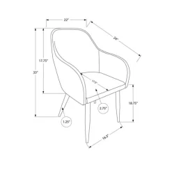 Monarch Chairs with Arms (Set of 2) - - White Hot
