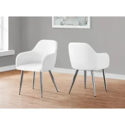 Monarch Chairs with Arms (Set of 2) - - White Hot