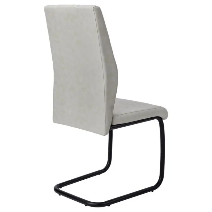 Monarch Chairs with Black Base (Set of 2) - - Grey Hot