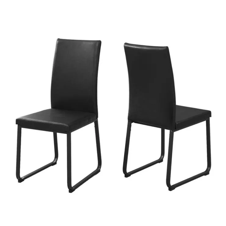 Monarch Chairs with Base (Set of 2) - - Black Hot