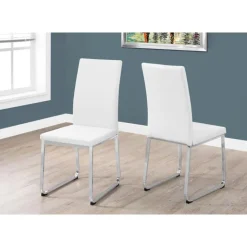 Monarch Chairs with Chrome Base (Set of 2) - - White Best