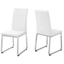 Monarch Chairs with Chrome Base (Set of 2) - - White Best