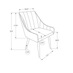 Monarch Chairs with Low Arms (Set of 2) - - Black Sale