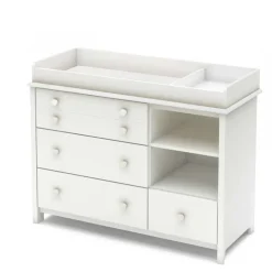 Meubles South Shore Changing Table With Removable Changing Station - South Shore PURE WHITE Outlet