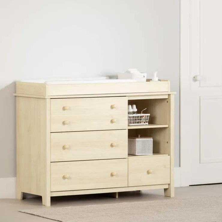 Meubles South Shore Changing Table With Station - South Shore Bleached Oak Hot
