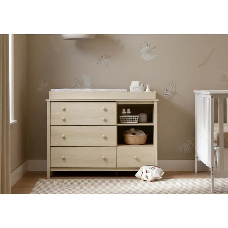 Meubles South Shore Changing Table With Station - South Shore Bleached Oak Hot