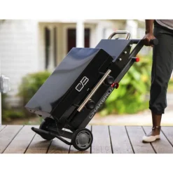 CHARBROIL 22 in Portable Propane Gas Griddle with Folding Cart and 2 Burners - 24 000 BTU Black Best