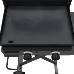 CHARBROIL 22 in Portable Propane Gas Griddle with Folding Cart and 2 Burners - 24 000 BTU Black Best