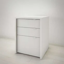 Nexera Chrono Filing Cabinet, 3-Drawer, - White Outlet