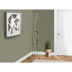 Monarch Coat rack - 8 hooks / branch shaped / contemporary hammered metal - 74