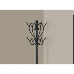Monarch Coat rack - 71"h / metal with an umbrella holder Black Online