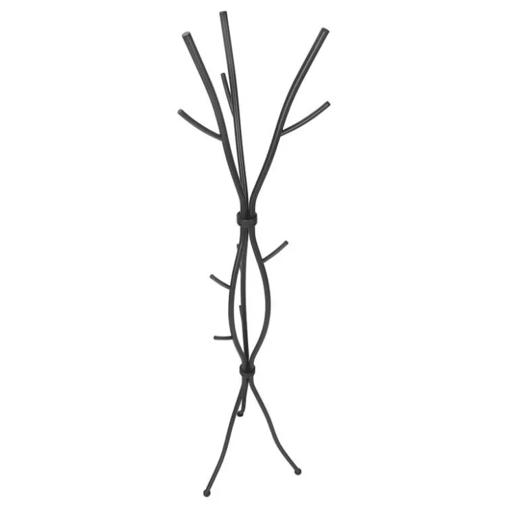 Monarch Coat rack - 74"h / hammered metal Black Online