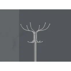 Monarch Coat rack - 70"h / metal with an umbrella holder Silver Sale
