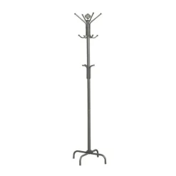 Monarch Coat rack - 70"h / metal Silver Outlet