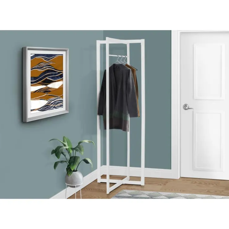 Monarch Coat rack - 72"h / metal White Discount