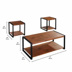 Coffee table set Brown