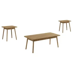 Monarch Coffee Table Set - 3pcs - Walnut Discount