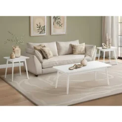 Monarch Coffee Table Set - 3pcs - White Clearance