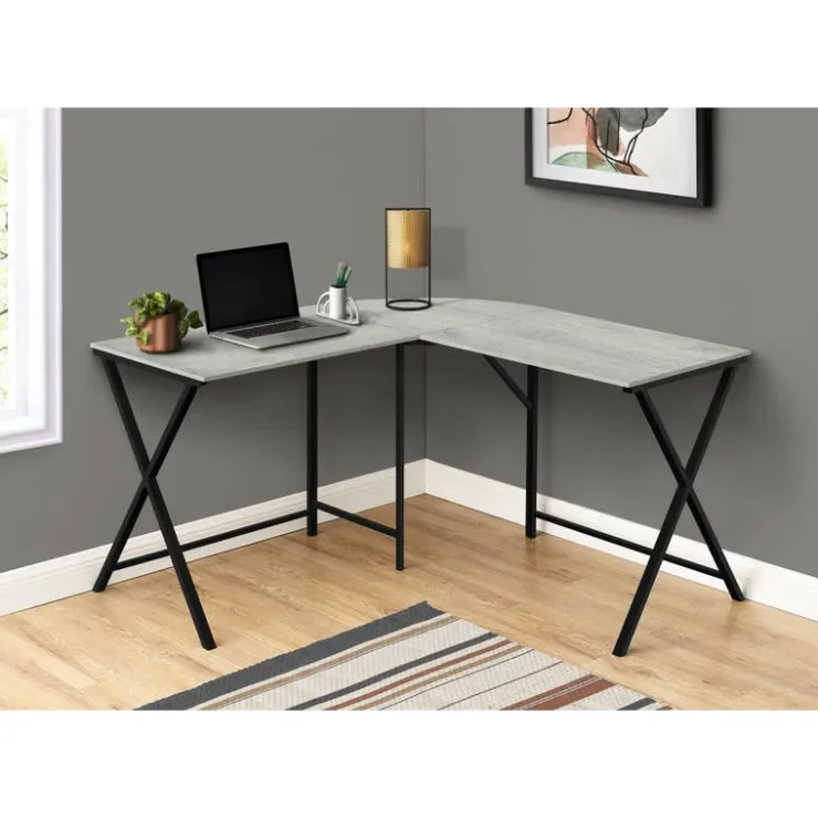 Monarch Computer Desk 55" - Grey Clearance