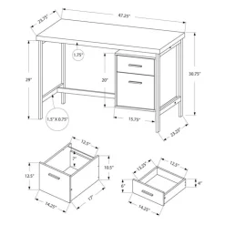 Monarch Computer Desk 48" - White Online