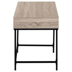 Monarch Computer desk - 2 storage drawers / recessed metal legs - 48"l - w - Dark Taupe Sale