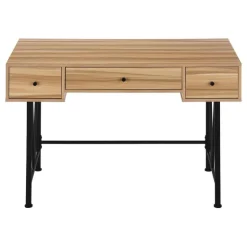 Monarch Computer desk - 3 storage drawer / metal legs v-shape design - 42