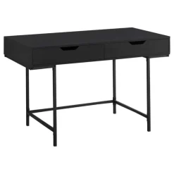 Monarch Computer desk - 2 storage drawers / recessed metal legs - 48
