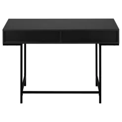 Monarch Computer desk - 2 storage drawers / recessed metal legs - 48
