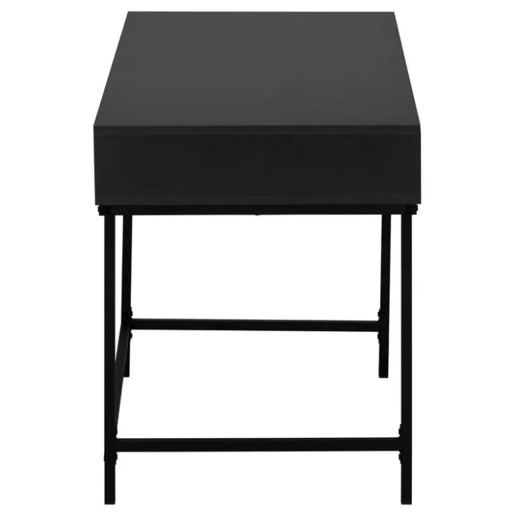 Monarch Computer desk - 2 storage drawers / recessed metal legs - 48"l - / blac - Black Discount