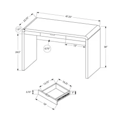 Monarch Computer desk - 1 storage drawer - 48