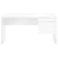 Monarch Computer desk - 2 storage drawers / left or right setup - 60"l - glossy - White Sale