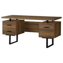 Monarch Computer desk - 3 storage drawers / reversible / floating desktop - 60