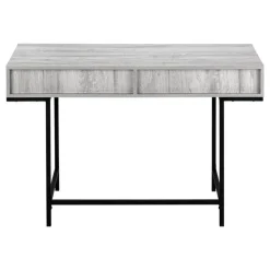 Monarch Computer desk - 2 storage drawers / recessed metal legs - 48