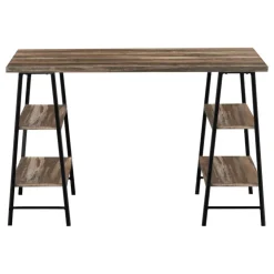 Monarch Computer desk - 3 tiers / 4 open shelves / sawhorse style - 48