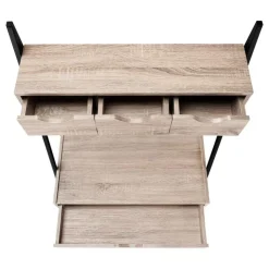 Monarch Computer desk - 2 tiers / 4 storage drawers / ladder style - 32