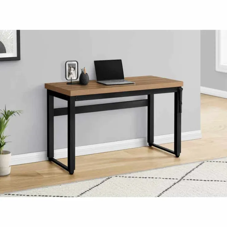 Monarch Computer desk - adjustable height / standing desk / thick table top - 48"l x - Brown Outlet