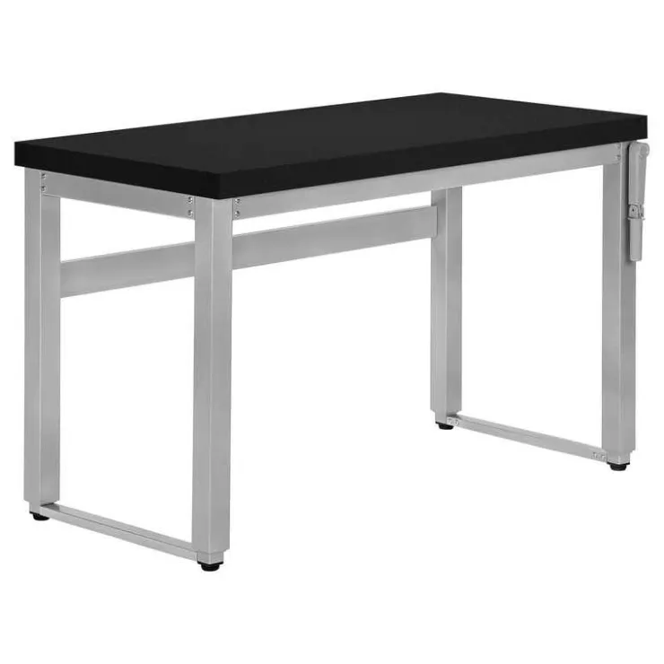 Monarch Computer desk - adjustable height / standing desk / thick table top - 48"l x - Black New