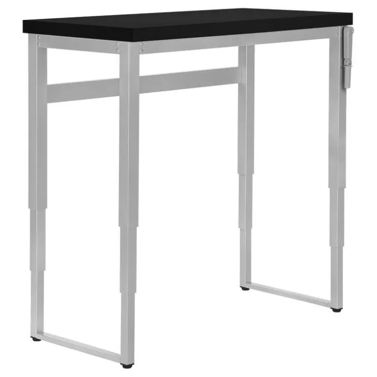 Monarch Computer desk - adjustable height / standing desk / thick table top - 48"l x - Black New