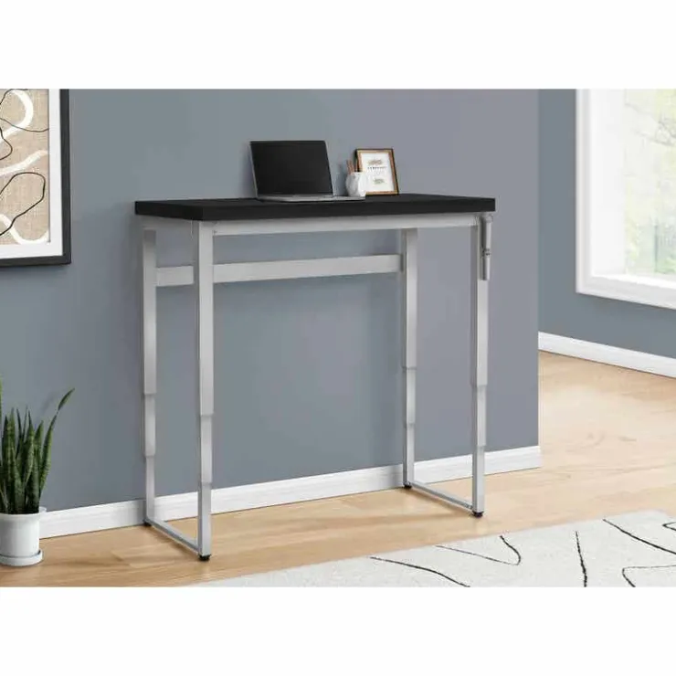 Monarch Computer desk - adjustable height / standing desk / thick table top - 48"l x - Black New