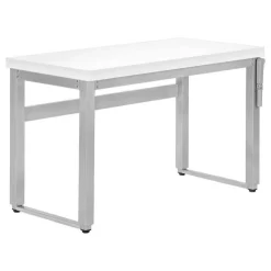 Monarch Computer desk - adjustable height / standing desk / thick table top - 48"l x - White Hot