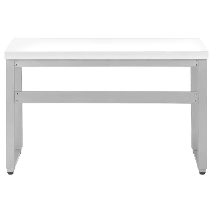 Monarch Computer desk - adjustable height / standing desk / thick table top - 48"l x - White Hot