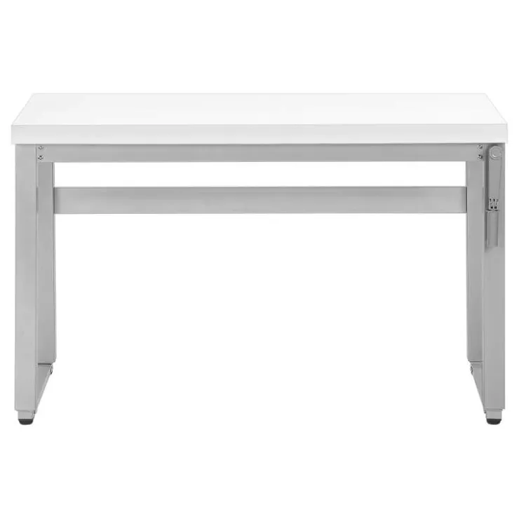 Monarch Computer desk - adjustable height / standing desk / thick table top - 48"l x - White Hot