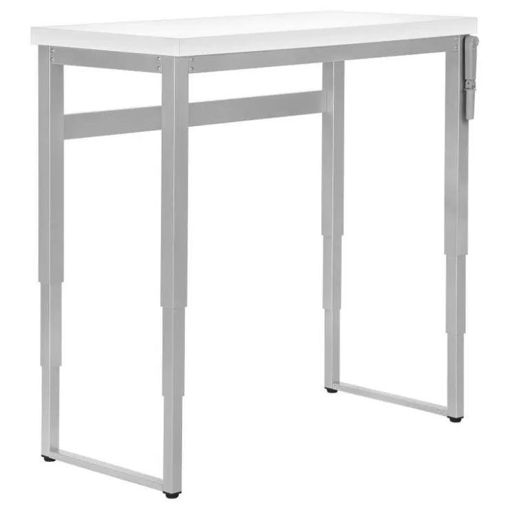 Monarch Computer desk - adjustable height / standing desk / thick table top - 48"l x - White Hot