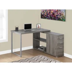 Monarch Computer desk - left or right facing corner - Dark Taupe
