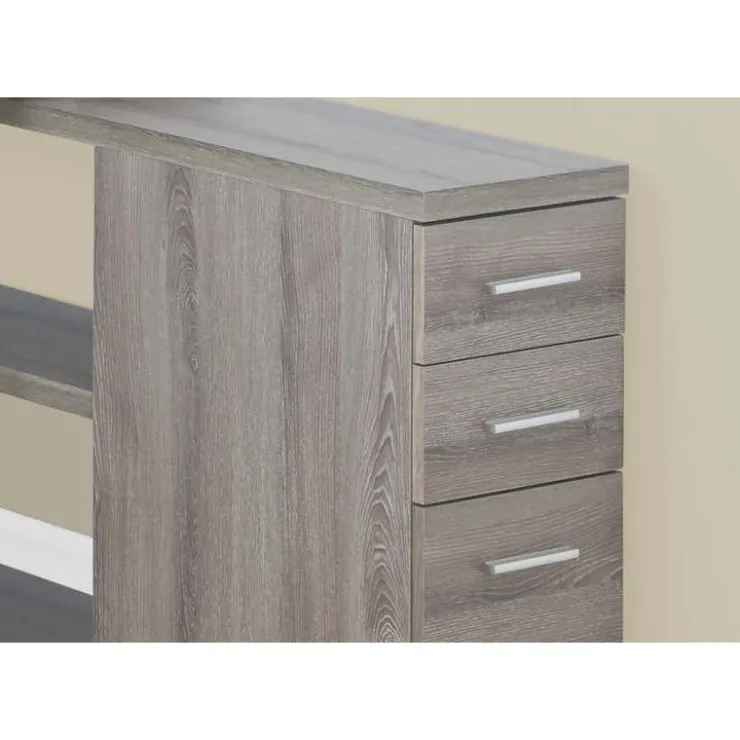 Monarch Computer desk - left or right facing corner - Dark Taupe