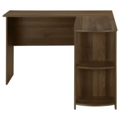 Monarch Computer desk - dark l-shaped corner / 2 shelves - Walnut Sale