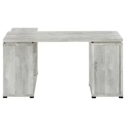 Monarch Computer desk - reclaimed wood l/r facing corner - Grey Discount