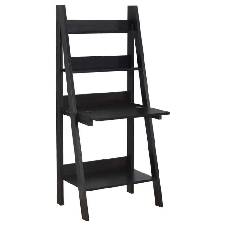 Monarch Computer desk - 61"h / ladder style - Espresso Outlet